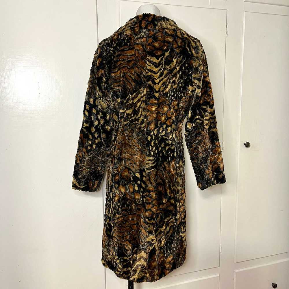 Vintage 90s/Y2K Mixed Animal Print Faux Fur Overs… - image 4