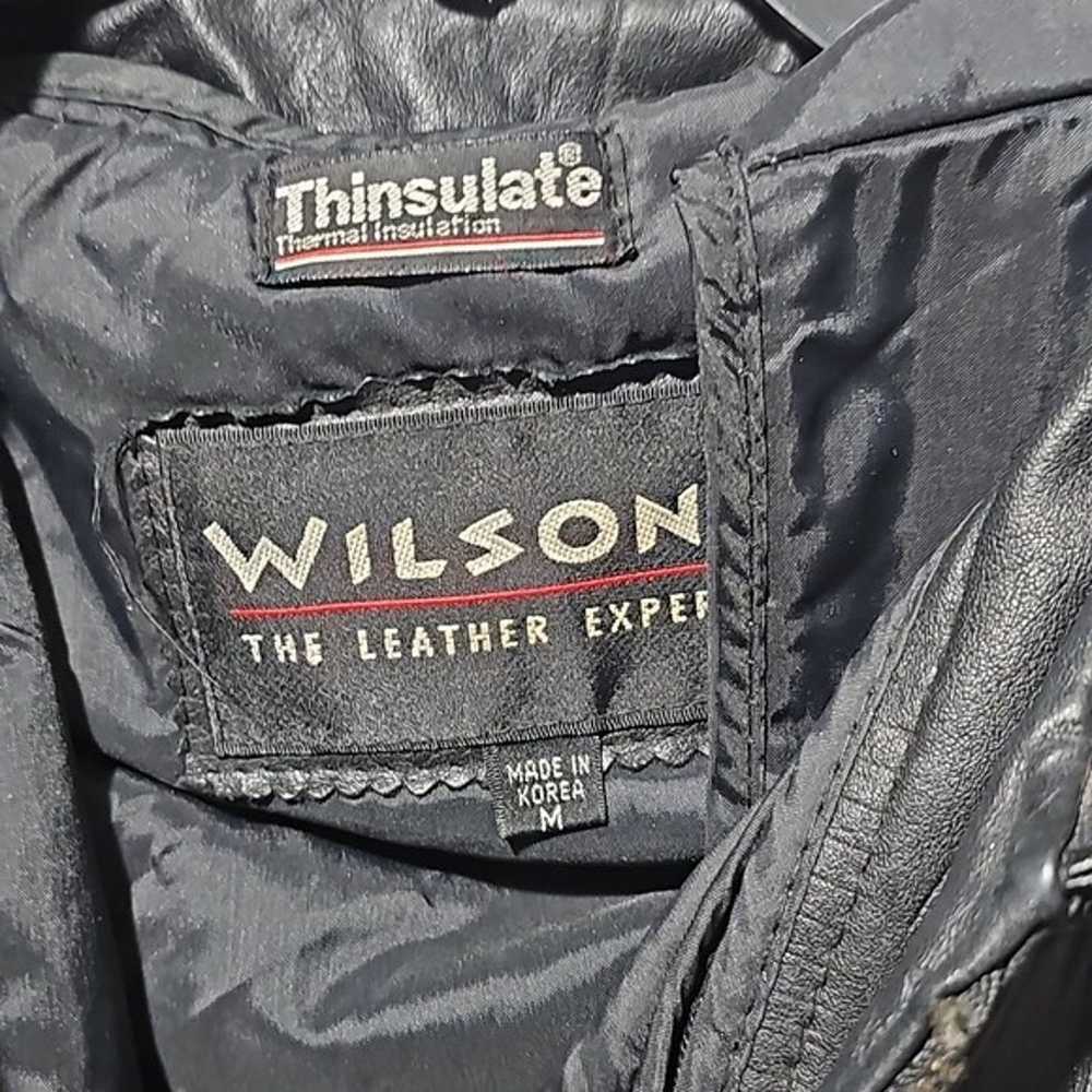 Wilsons Leather Vintage Leather Coat Size Medium - image 5