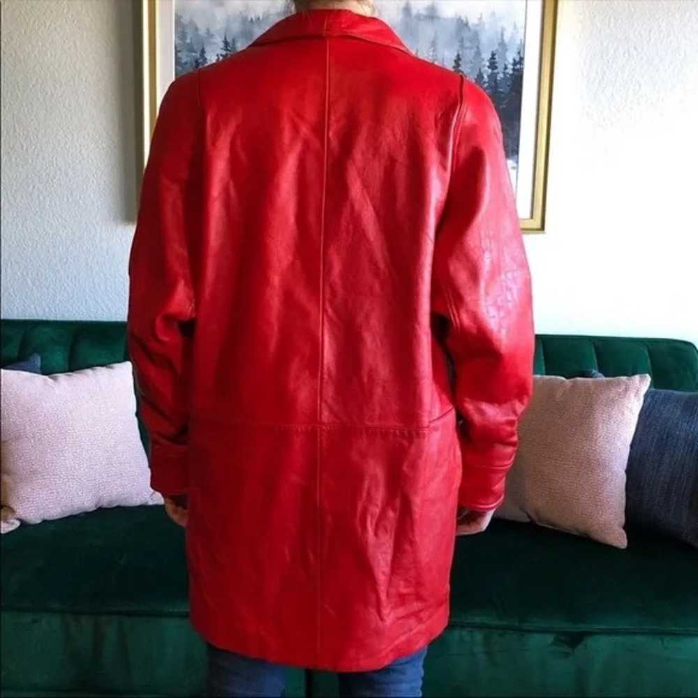 Vintage Wilsons Red Leather Jacket with Pockets - image 3