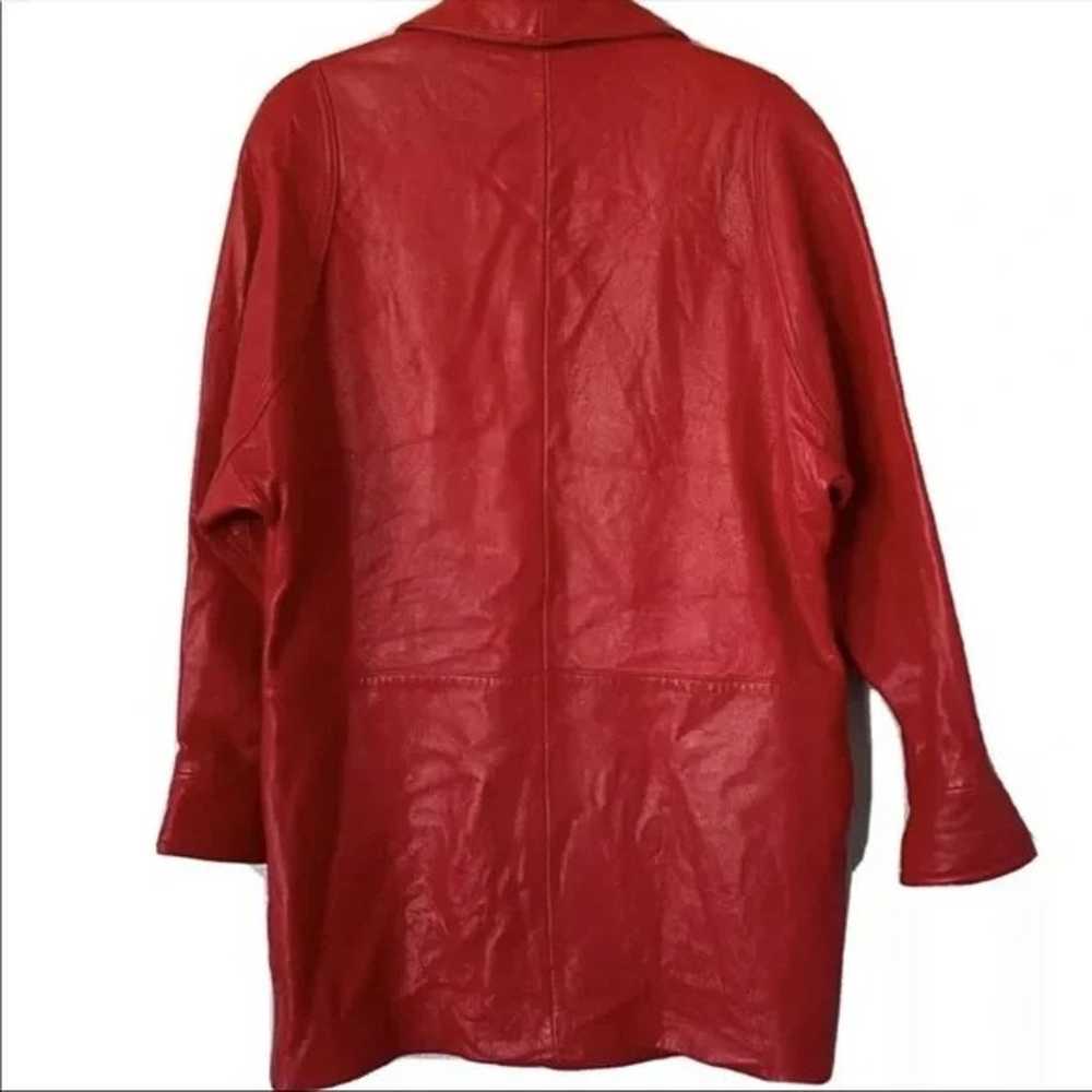 Vintage Wilsons Red Leather Jacket with Pockets - image 6