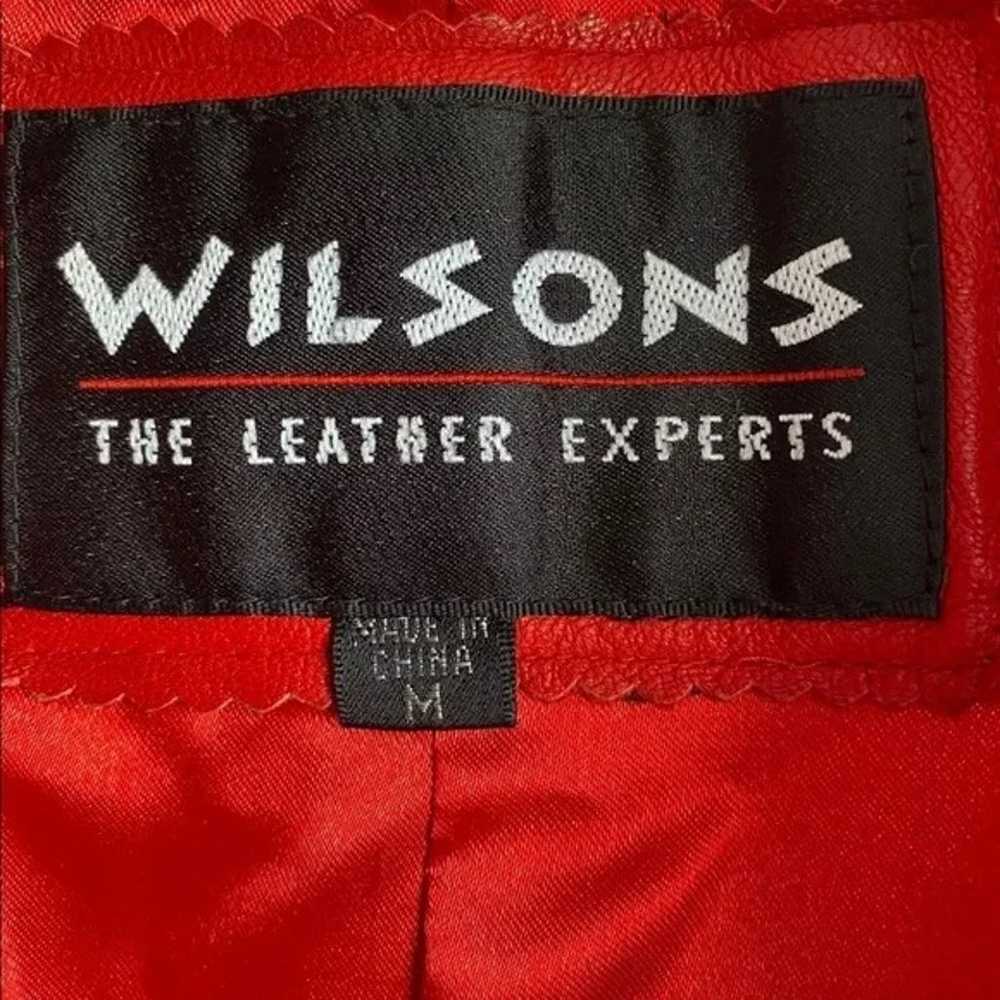 Vintage Wilsons Red Leather Jacket with Pockets - image 7