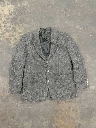 Streetwear Harris Tweed Wool Blazer - image 1