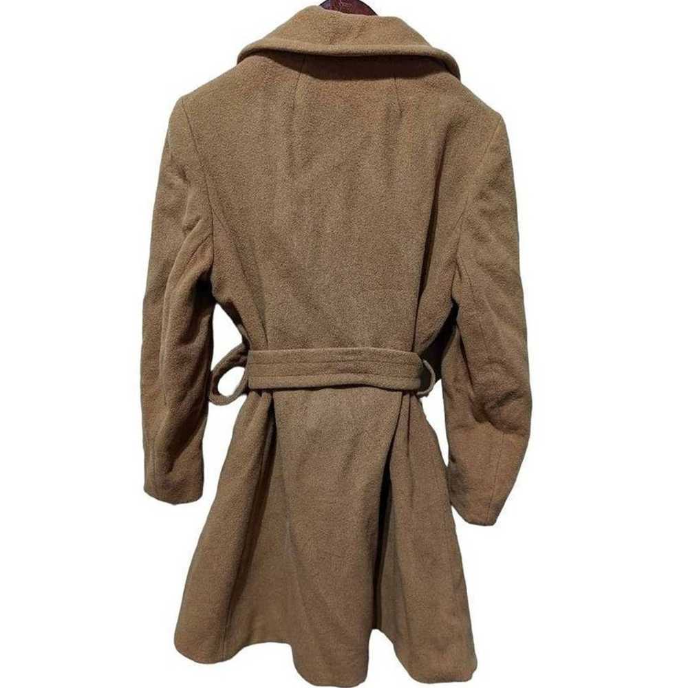 Vintage Women's Camel Peacoat - Estimated Size L - image 2