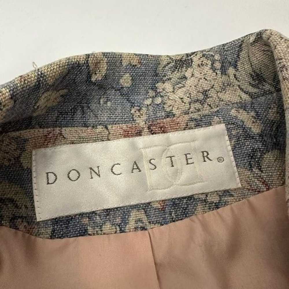 DONCASTER Vintage Floral Linen Tapestry Pastel Cr… - image 6