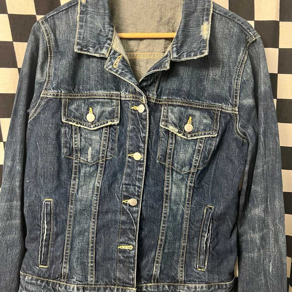 J.Crew Distressed Jean Jacket - image 2