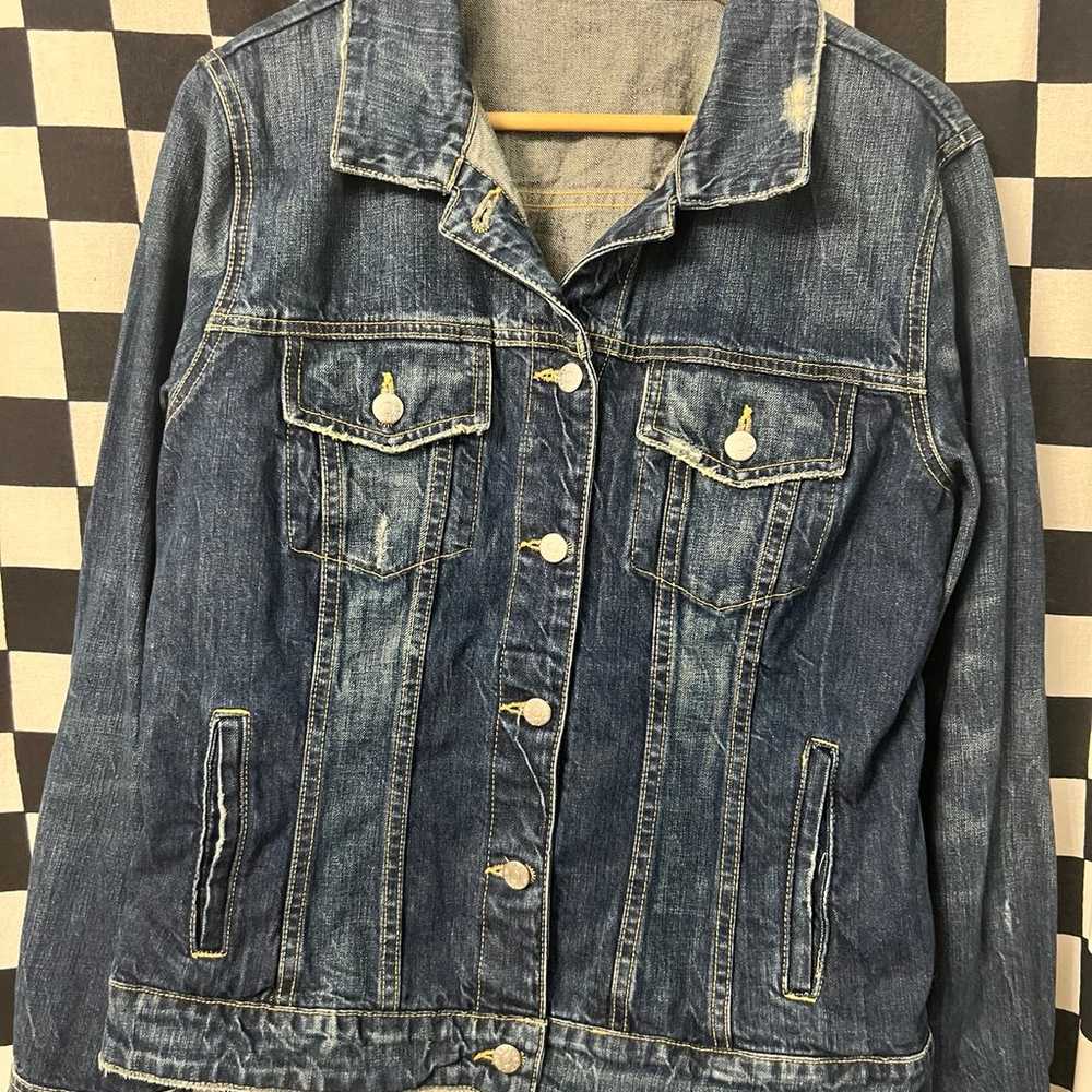 J.Crew Distressed Jean Jacket - image 7