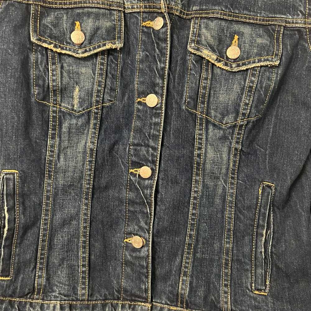 J.Crew Distressed Jean Jacket - image 8