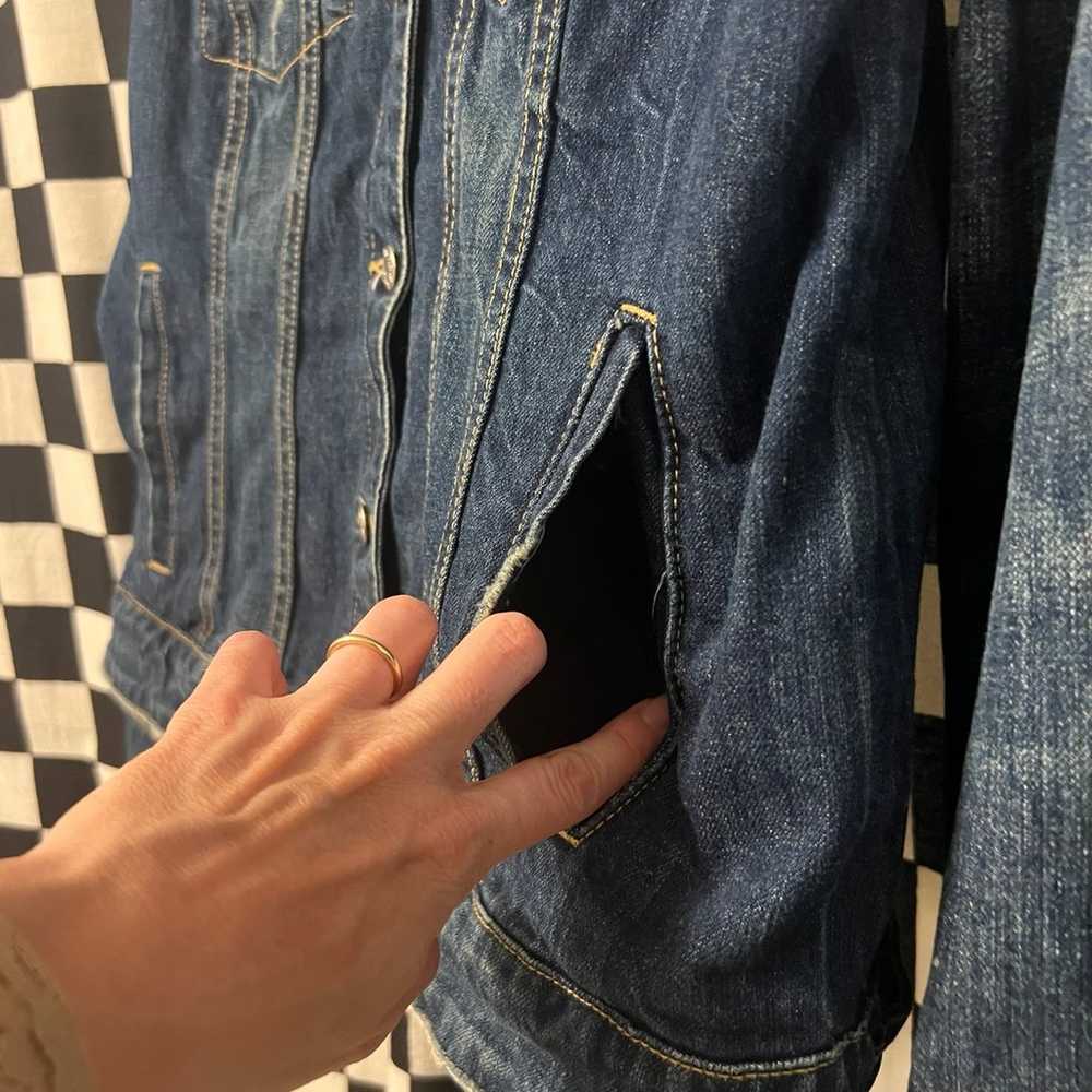 J.Crew Distressed Jean Jacket - image 9