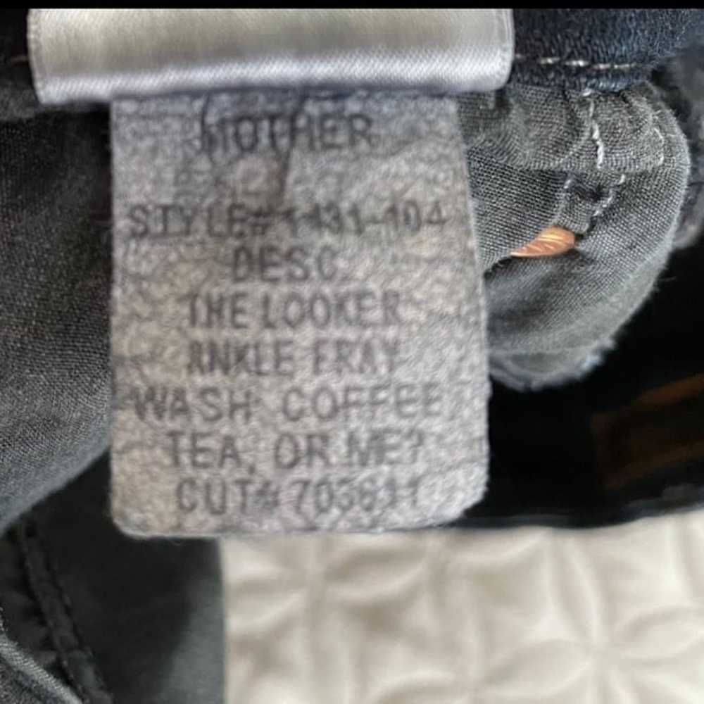 Mother The Looker Ankle Fray Jeans Size 32 - image 3