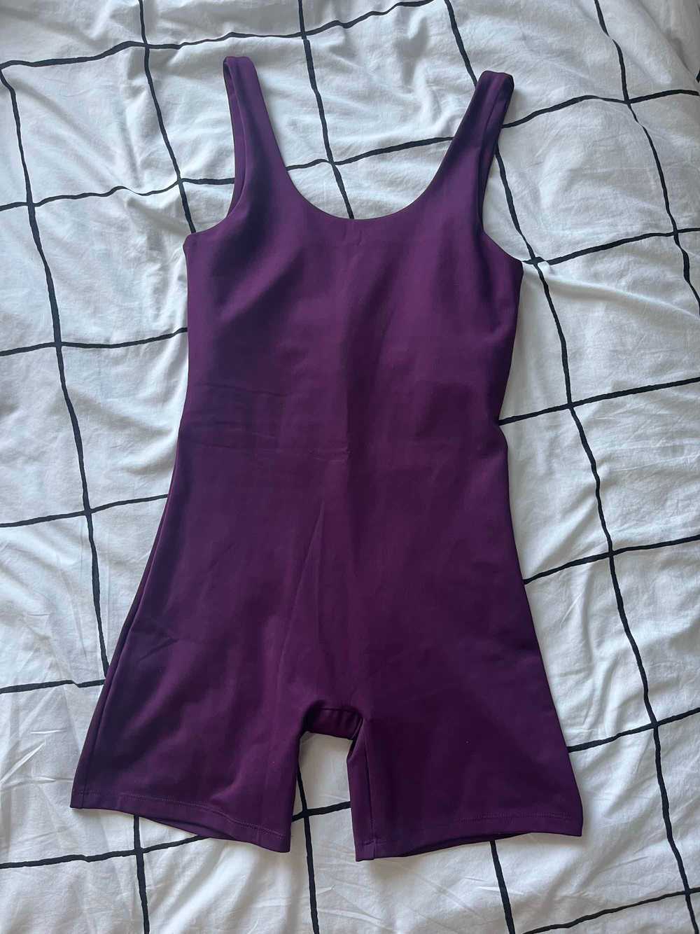 Girlfriend Collective Plum Bike Unitard - image 2