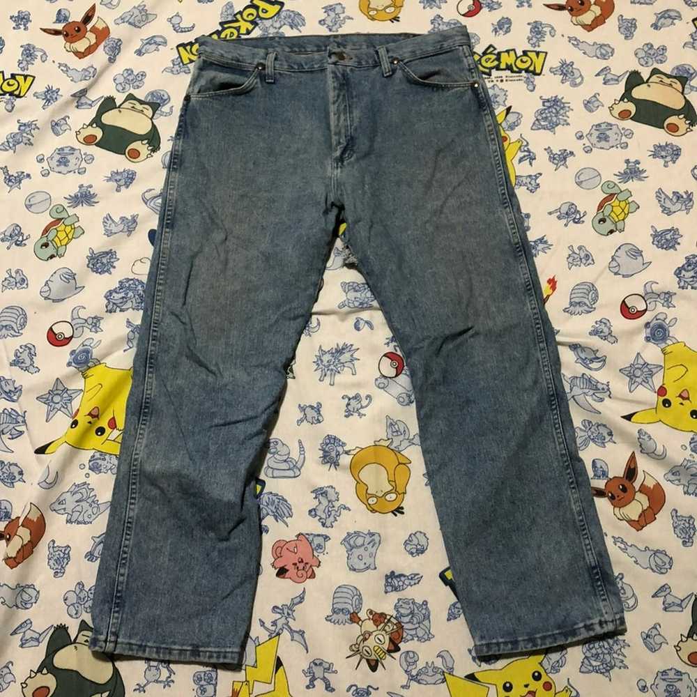 Vintage 90s Wrangler Straight Cut Jeans 36x30 - image 1