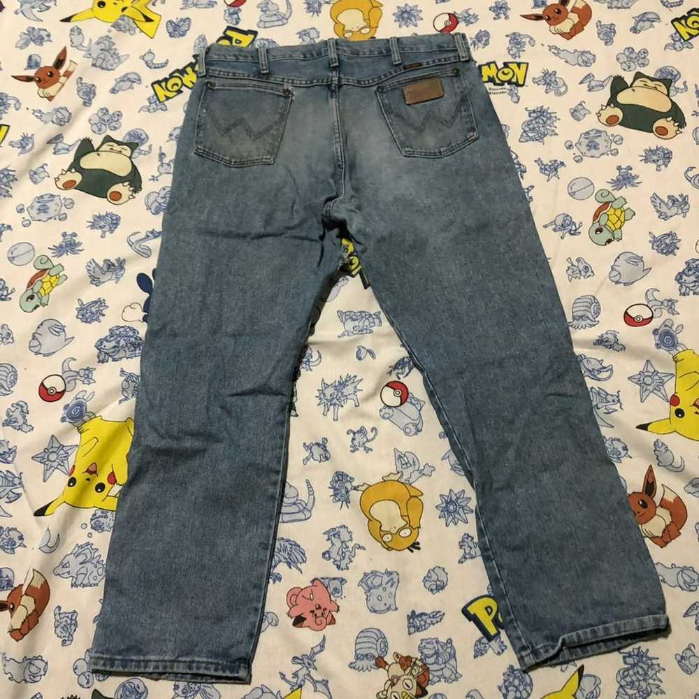 Vintage 90s Wrangler Straight Cut Jeans 36x30 - image 3