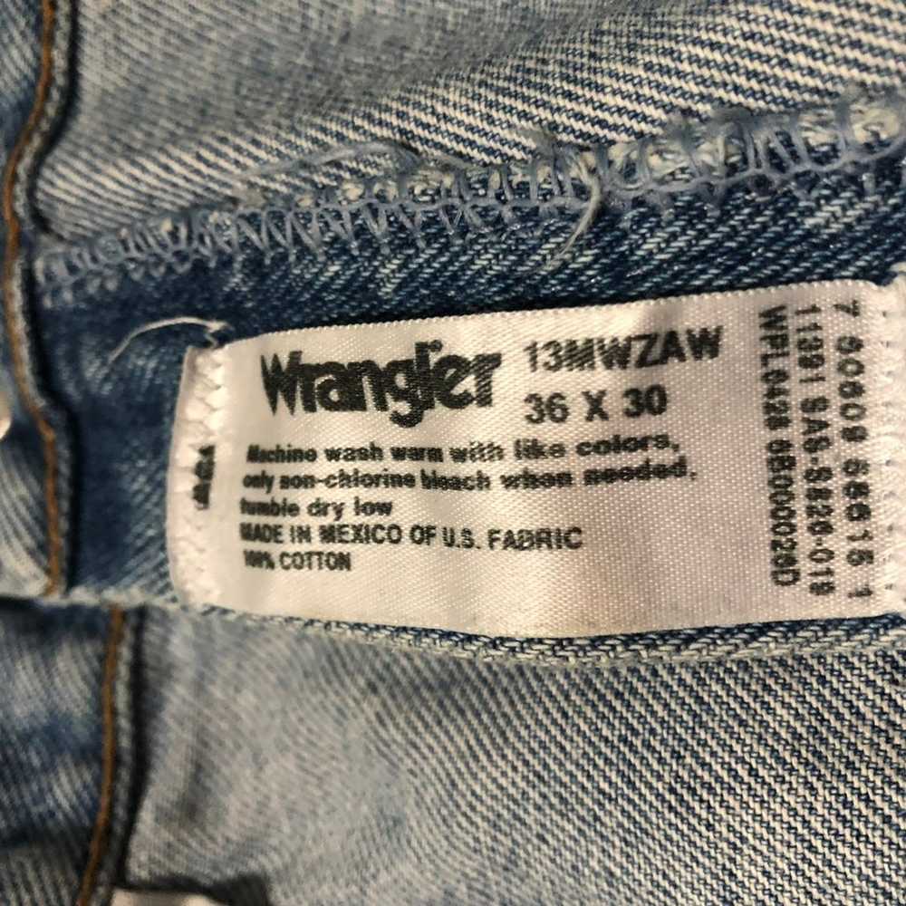 Vintage 90s Wrangler Straight Cut Jeans 36x30 - image 5