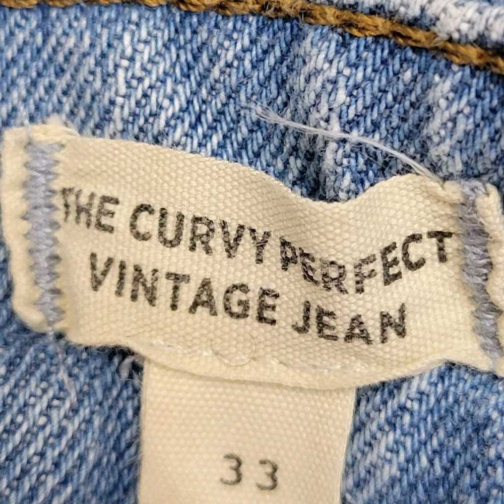 Madewell Jeans Womens 33 Curvy Perfect Vintage Di… - image 8