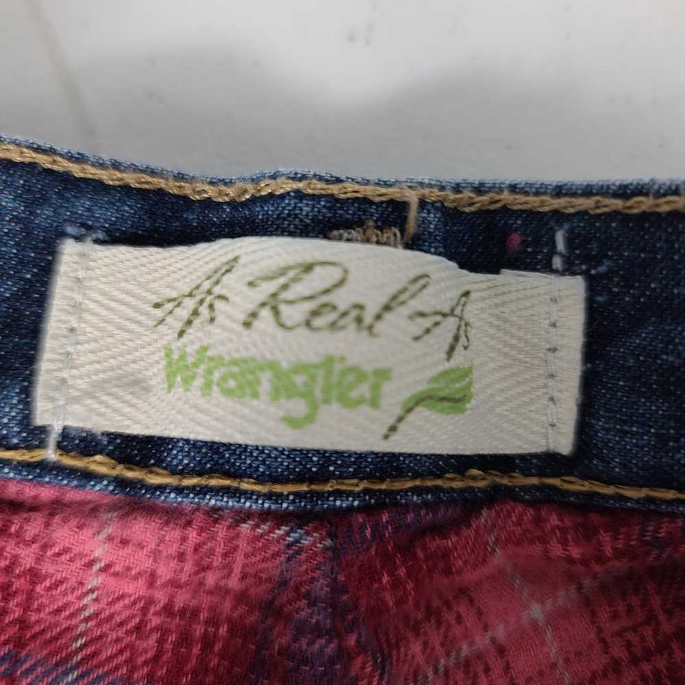 Wrangler As Real As Flannel Lined Vintage Hi Rise… - image 4