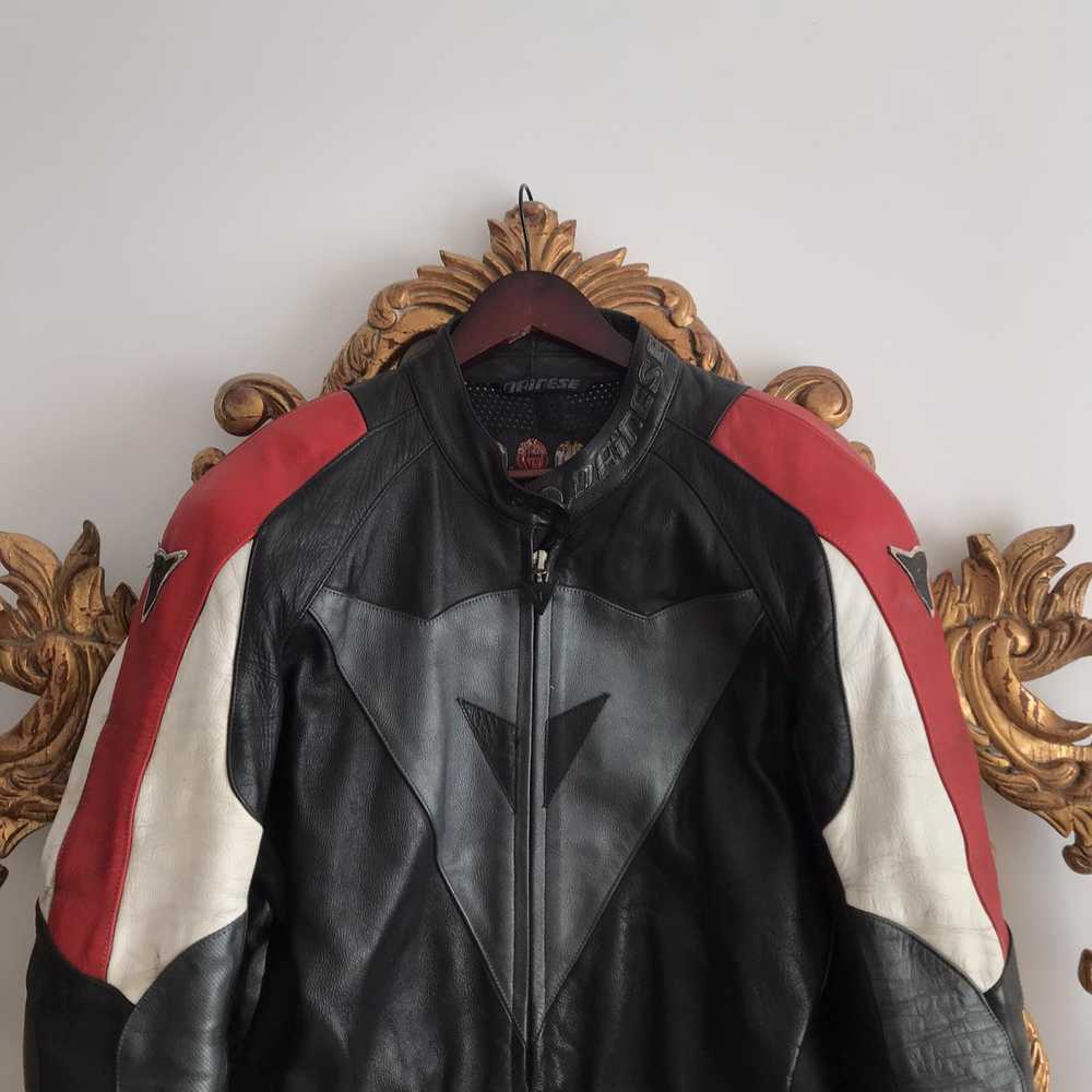 Dainese × Leather Jacket × Vintage Rare Dainese M… - image 2