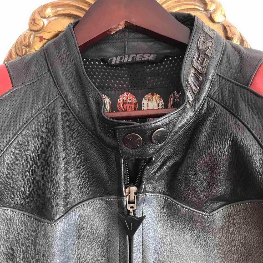 Dainese × Leather Jacket × Vintage Rare Dainese M… - image 3