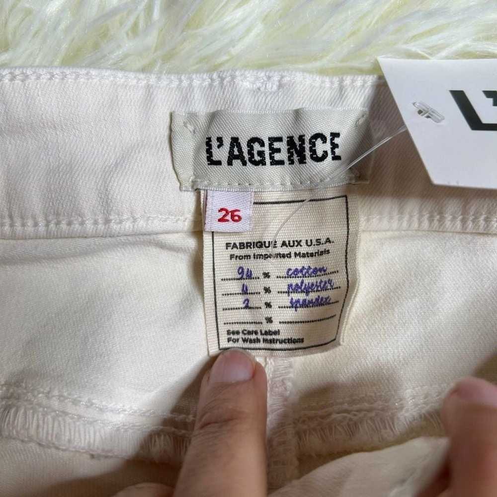 L'AGENCE Jeans Womens 26 Vintage White Marguerite… - image 10