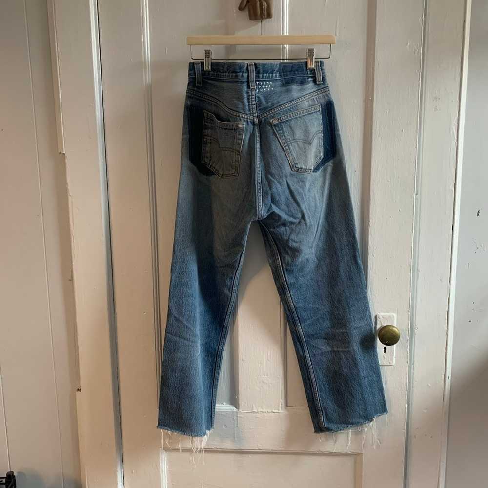 Custom vintage Levi’s 501 distressed jeans - image 4