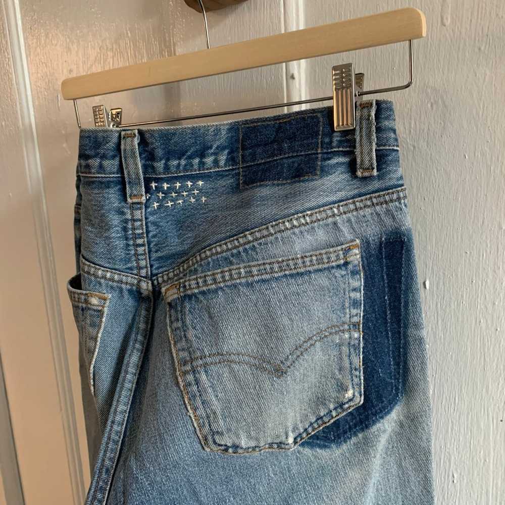 Custom vintage Levi’s 501 distressed jeans - image 5