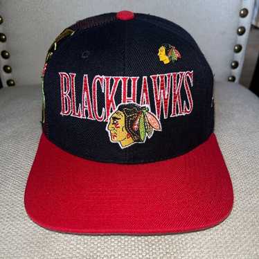 Vintage Chicago Blackhawks Laser Center Ice Sport… - image 1