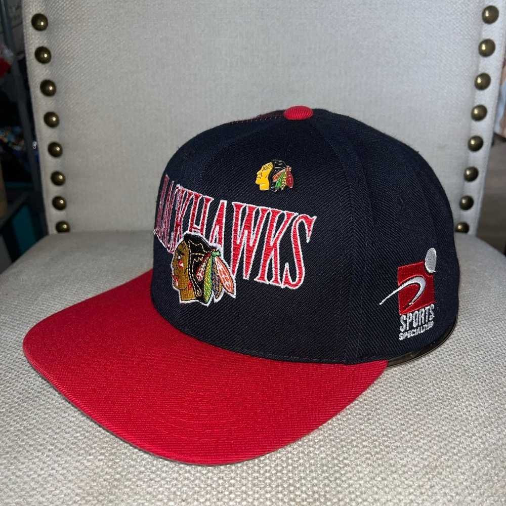 Vintage Chicago Blackhawks Laser Center Ice Sport… - image 3