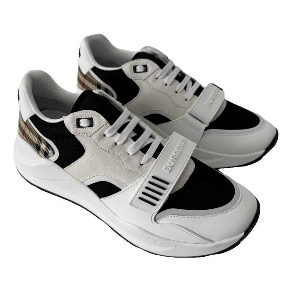 Burberry Regis leather trainers - image 1