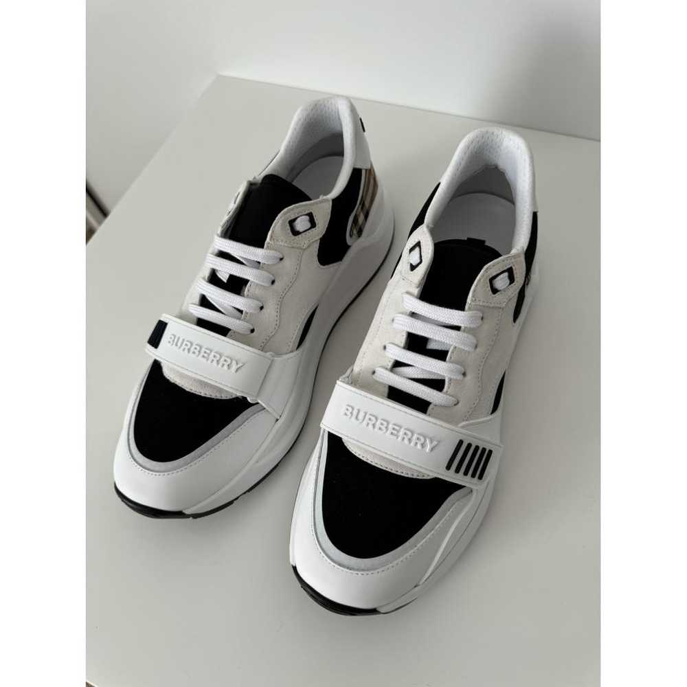 Burberry Regis leather trainers - image 4