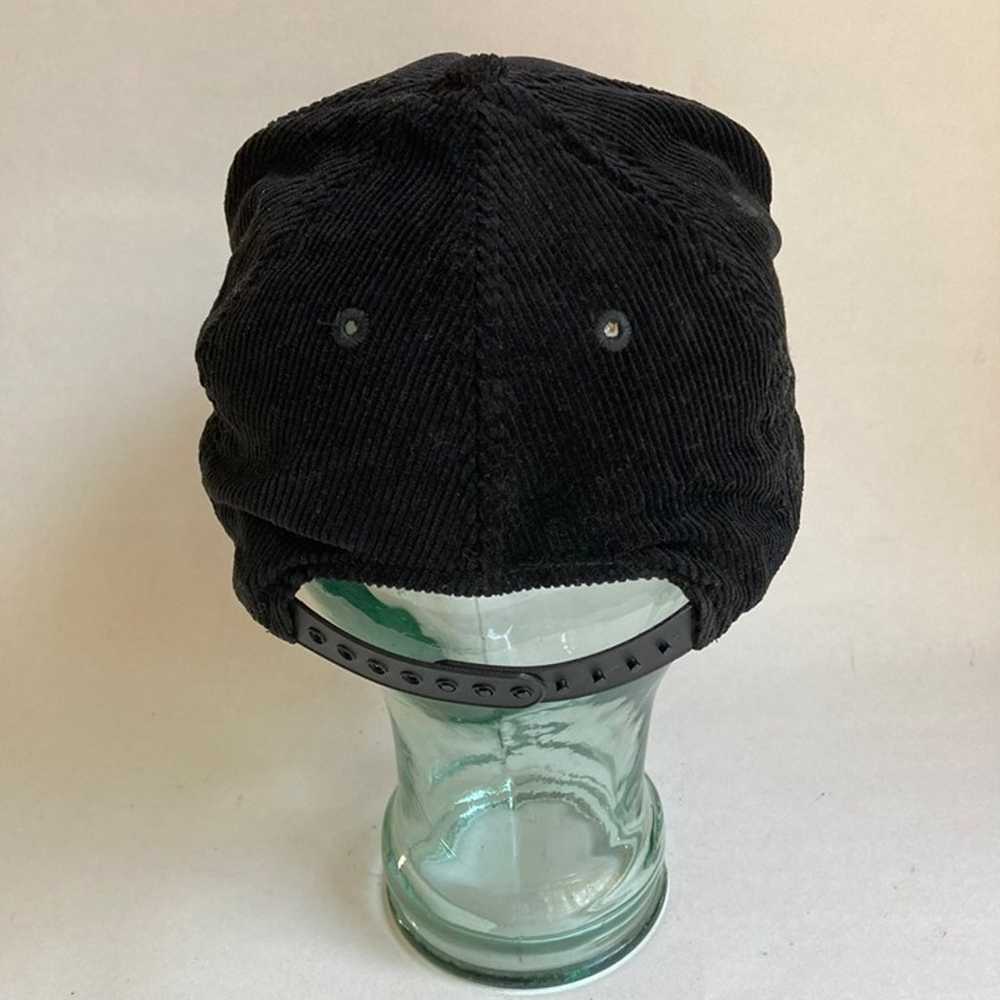 Vintage Skagway Alaska Black Corduroy Hat Snapbac… - image 4