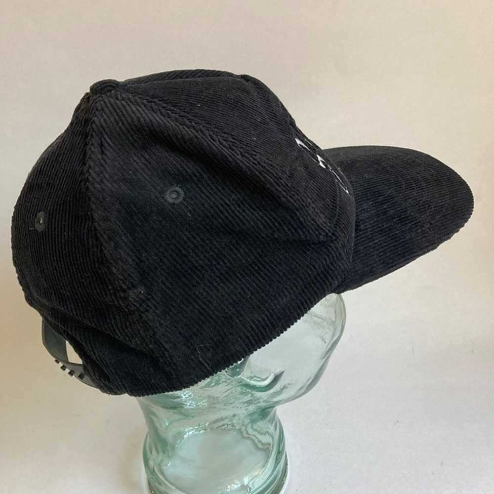 Vintage Skagway Alaska Black Corduroy Hat Snapbac… - image 5