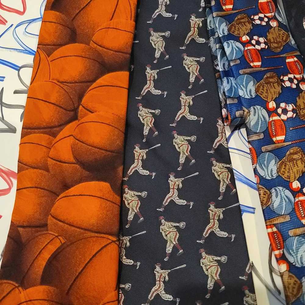 Vintage Sports Tie Lot Of 9 - image 3