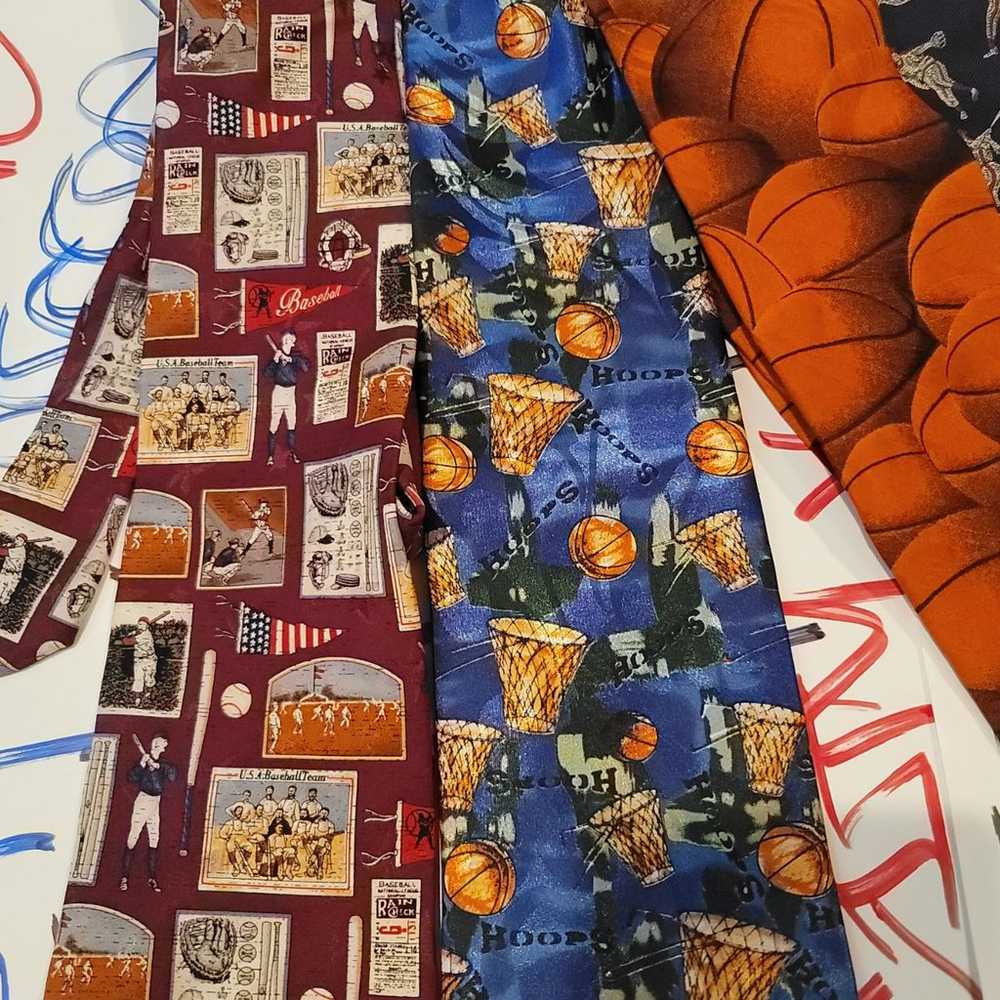 Vintage Sports Tie Lot Of 9 - image 4