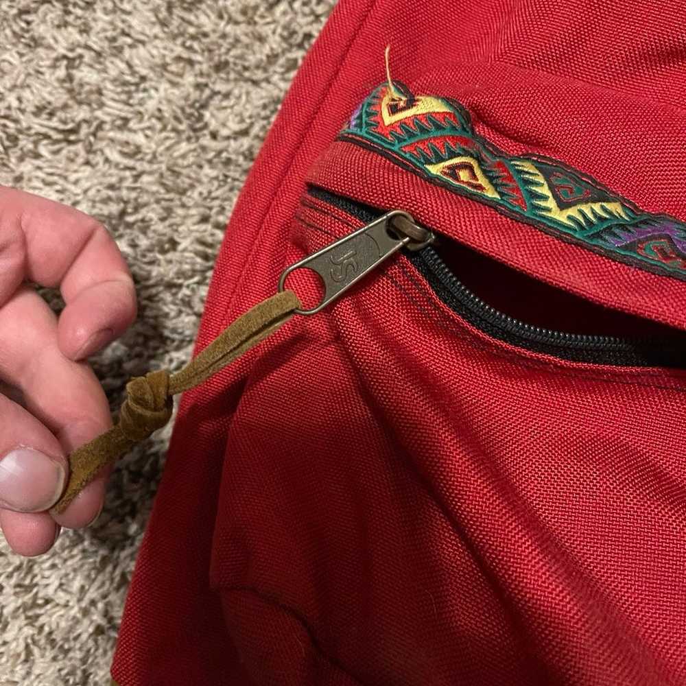 Vintage jansport backpack southwestern Aztec sued… - image 2