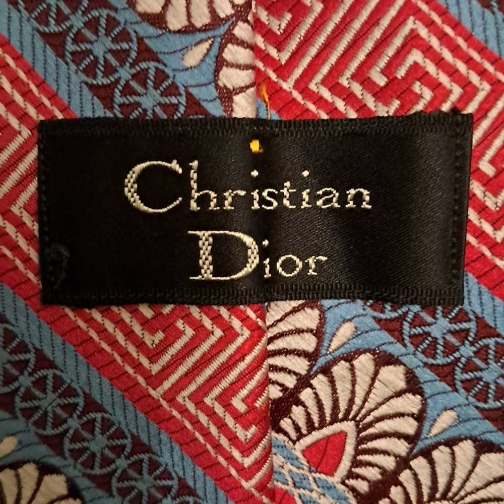 Christian Dior vintage Repp Necktie - image 2