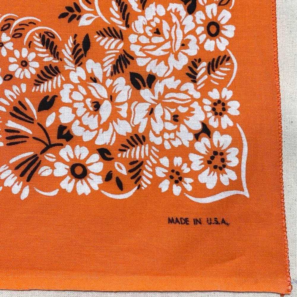 Flower pattern, Made in the USA, orange, RN14193,… - image 3