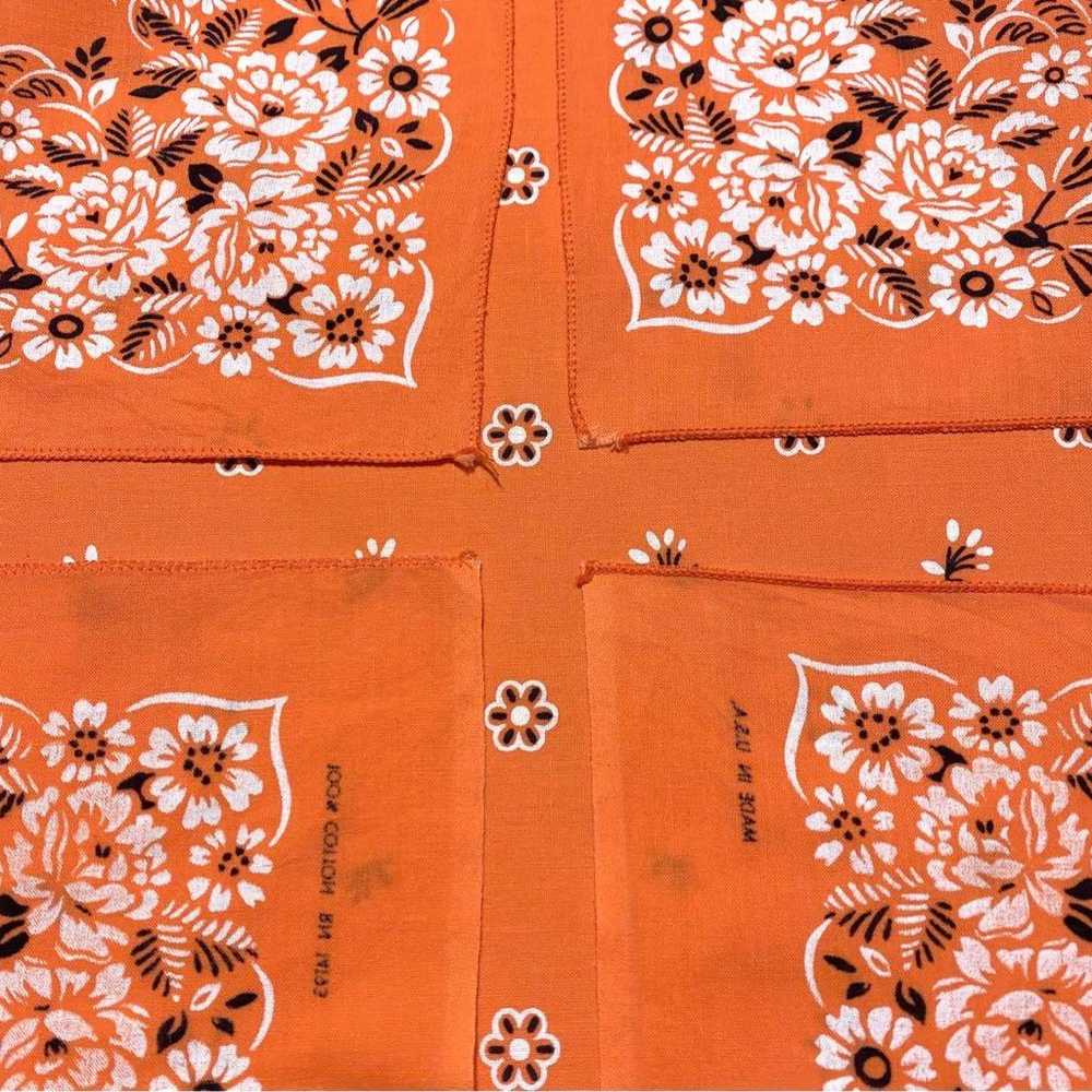 Flower pattern, Made in the USA, orange, RN14193,… - image 4