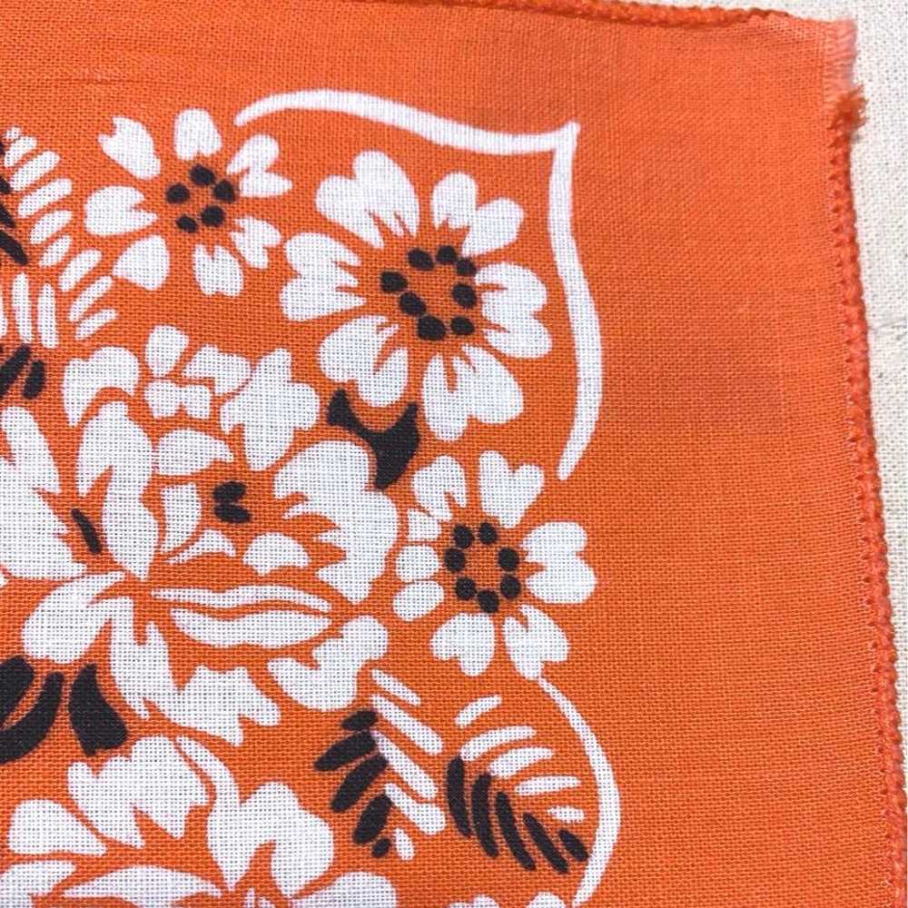 Flower pattern, Made in the USA, orange, RN14193,… - image 5