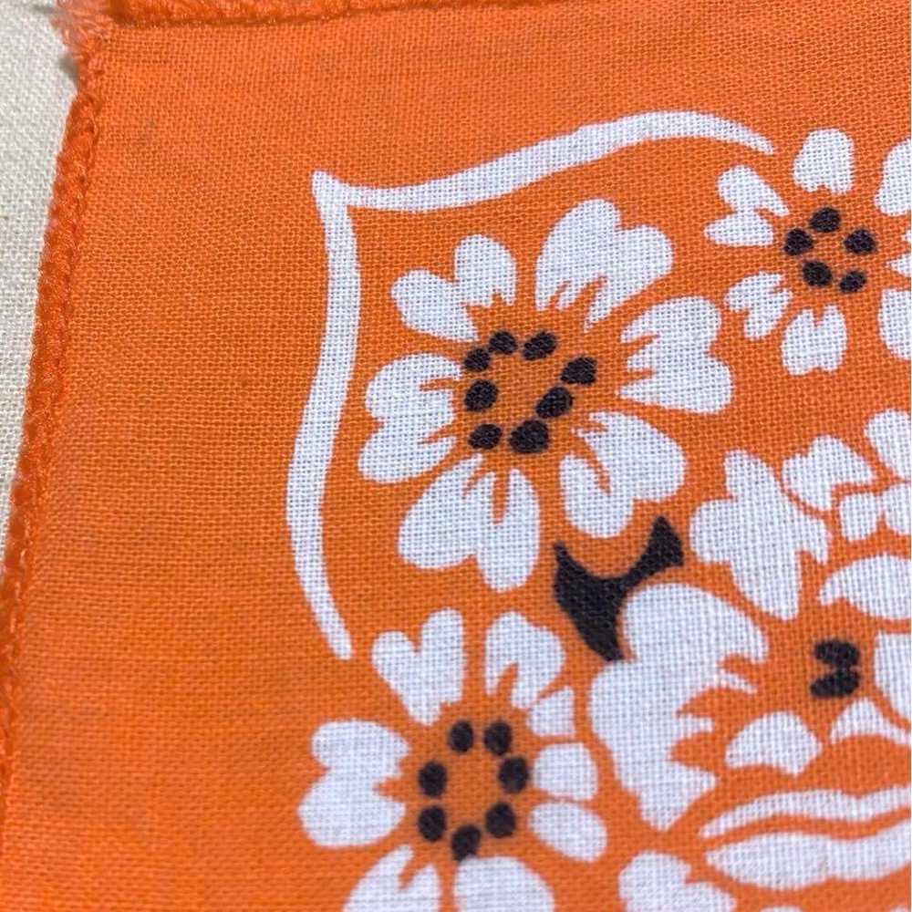 Flower pattern, Made in the USA, orange, RN14193,… - image 6