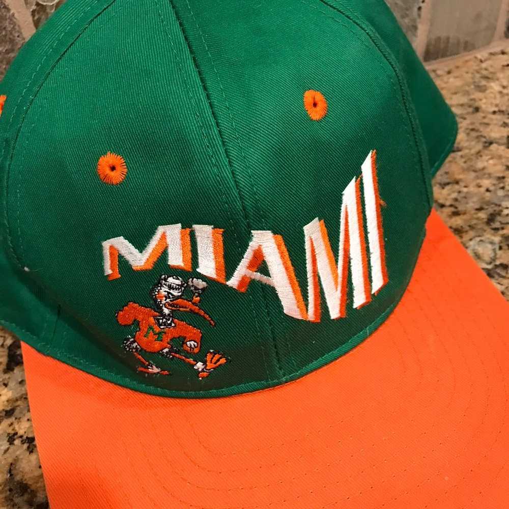 Vintage Miami Hurricanes NCAA Hat - image 2