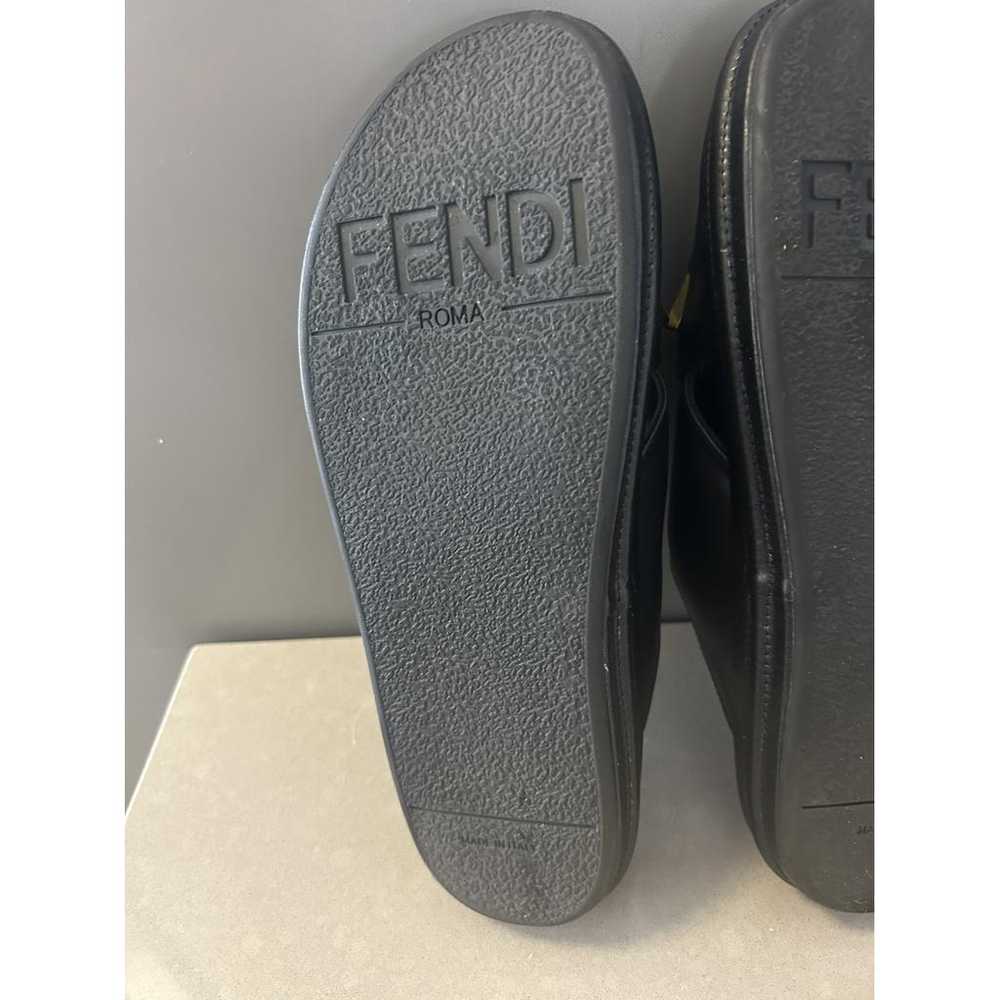 Fendi Fendigraphy leather mules - image 7