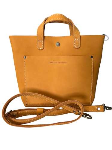 Portland Leather Turmeric mini snap crossbody