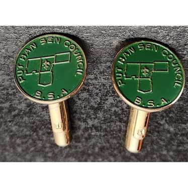 vintage Put Han Sen Council B.S.A. Cufflinks - Bo… - image 1