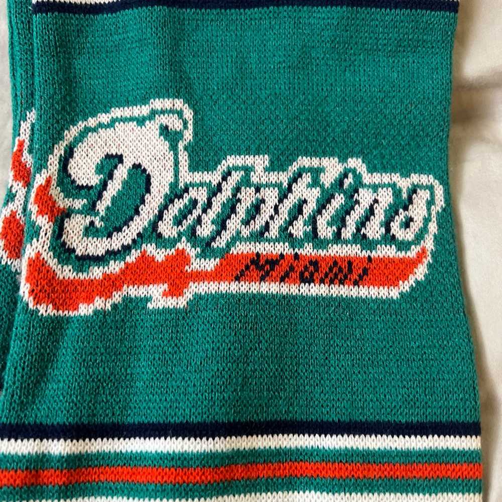 Vintage Miami Dolphins knit scarf - image 2