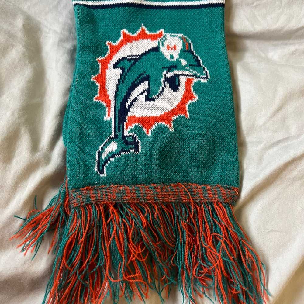 Vintage Miami Dolphins knit scarf - image 3