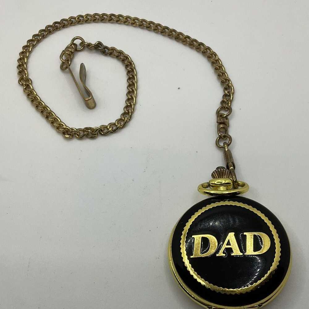 Embassy by Gruen DAD Pocket Watch Gold Tone 45mm … - image 3