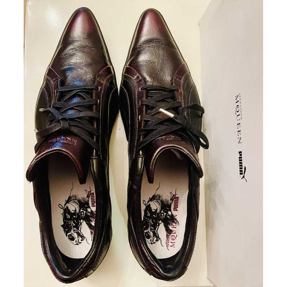 Alexander McQueen Leather low trainers - image 2