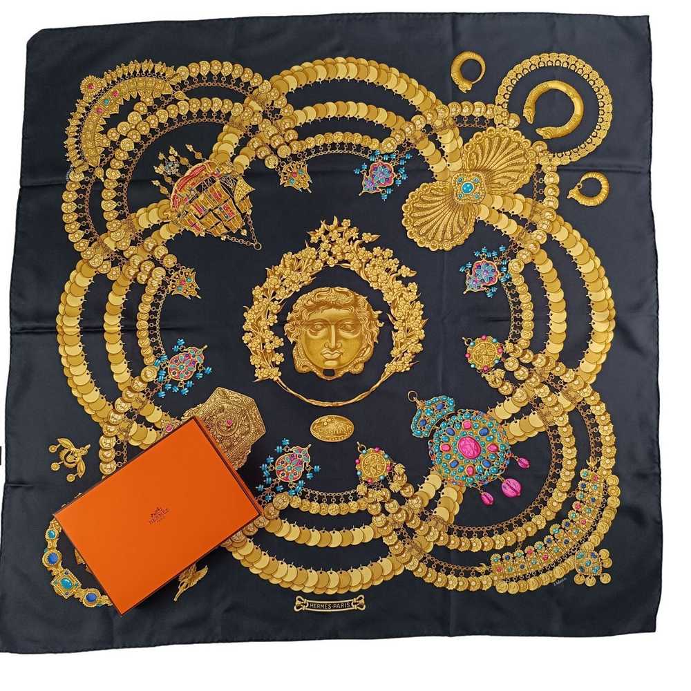 Hermes HERMES Hermes Hermes Kosmima silk scarf 90… - image 1