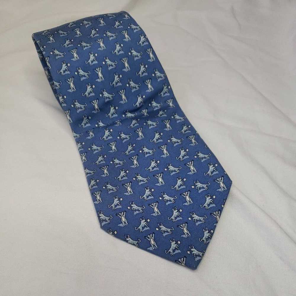 Vineyard Vines Wall Street Bull And Bear Neck Tie - image 1