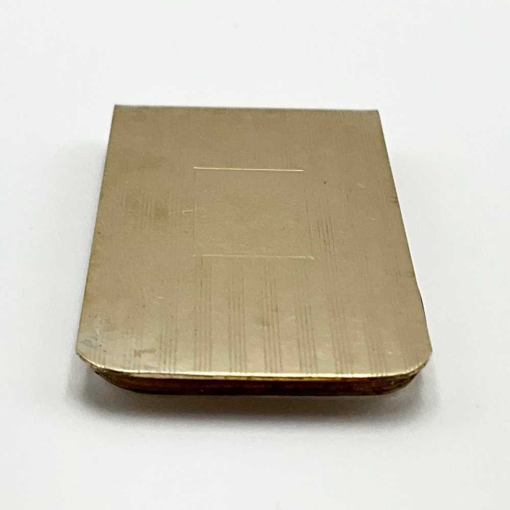 12k gold fill vintage Cross money clip stamped Cr… - image 5