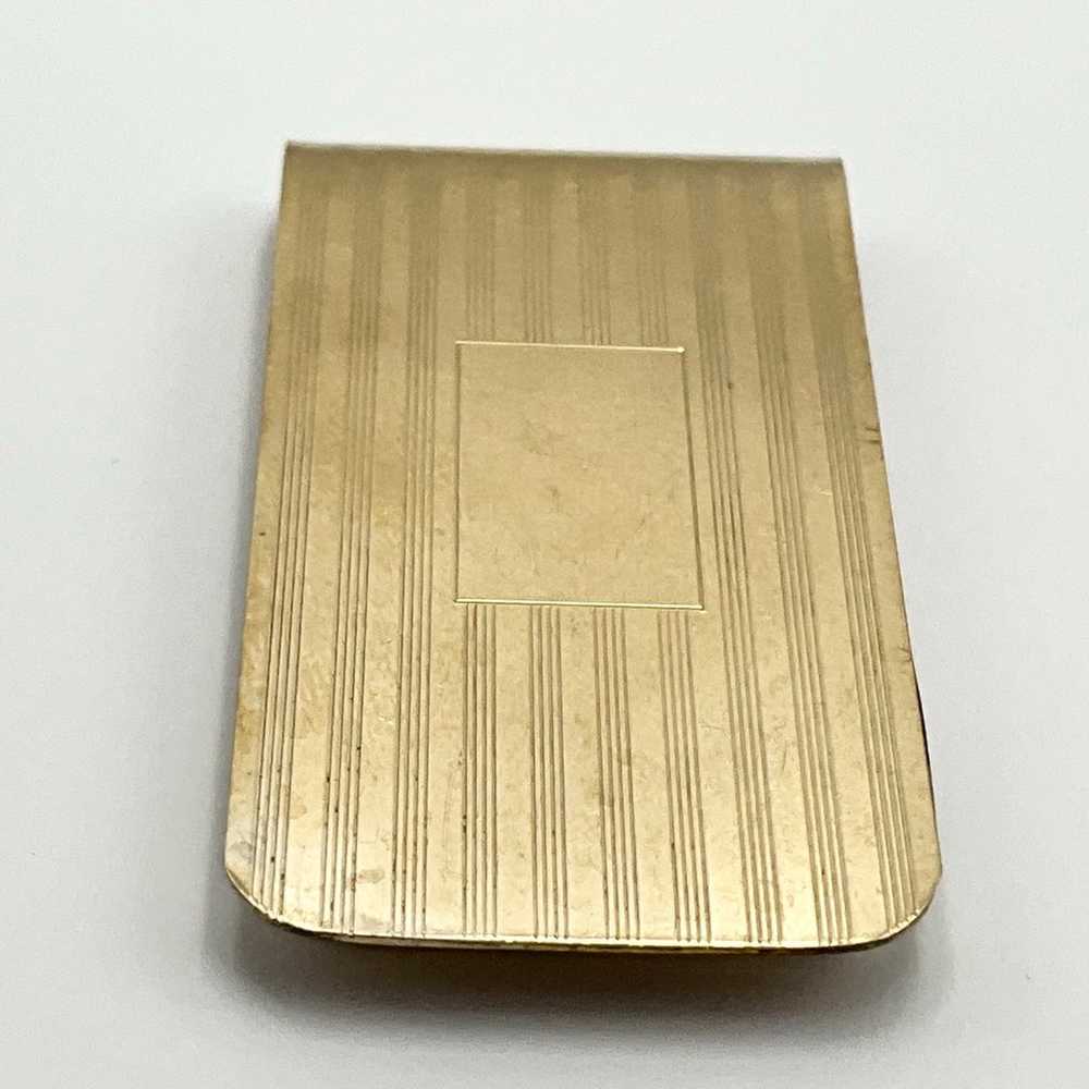 12k gold fill vintage Cross money clip stamped Cr… - image 6